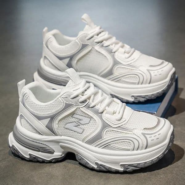 new Free delivery Casual Shoes Comfortable dad shoes breathable mesh shoes thick soled casual sports shoes
