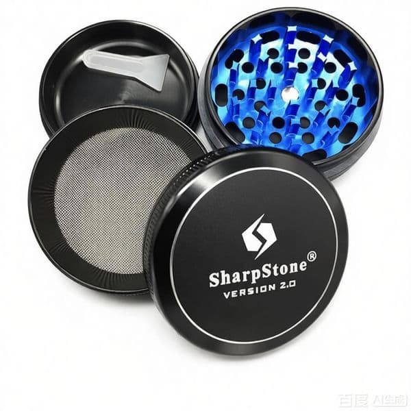 Wholesale Brand 2.5inches SharpStone version 2.0 herb Tobacco grinder Aluminium Metal Smoking Crusher Sharp Stone Smoking herbal Grinder