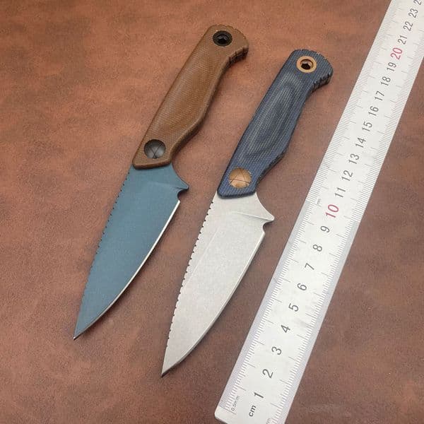New BM 203BT Fixed Blade Knife with Sheath D2 Steel Blade G10 Handle Outdoor EDC Camping Knife Hiking Hunting Survival Tools