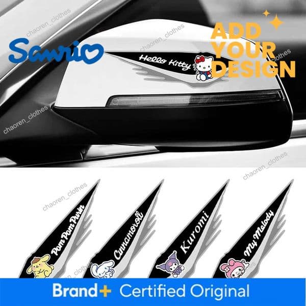 Car Decoration Stickers Covering Scratches Decal Sanrio Cinnamoroll Pochacco Hello Kitty Kuromi Mymelody Pompompurin Car Sticker Luxury Goods