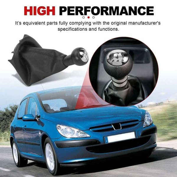 for Peugeot 207 307 406 Citroen C3 C4 C5 5Speed Gear Shift KnobShifter Lever Stick Gaiter Boot Cover Car Accessories