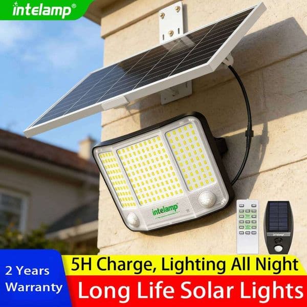 Solar Lights Outdoor with 3 Modes Motion Sensor Super Bright Wall Lamp IP65 Waterproof Street Light for Garden Yard Path Garage