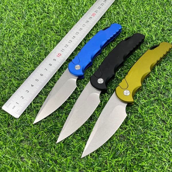New T501 High-Quality Pocket Knife with D2 Blade Aluminum Handle High-Strength Sharp Outdoor Camping Folding Portable Knife