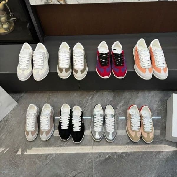 CE Luxury Designer Shoes Retro Casual Sneakers Women Men Breathable Suede Sport Shoes Multi Color Lightweight Walking Trainers with Full Package Gift Size 35-41