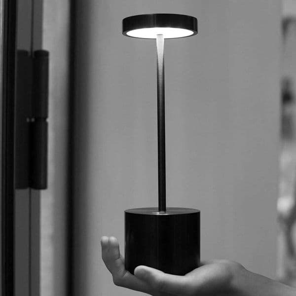 Cordless Rechargeable,500mA Battery Operated Portable LED Table Light,Dimming Desk Lamp for Patio/Restaurant/Outdoor