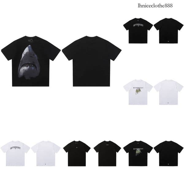 Tt 26ssJ high-quality printed embroidered logo loose-fitting pure cotton short-sleeve unisex casual fashion versatile T-shirt f6 6c