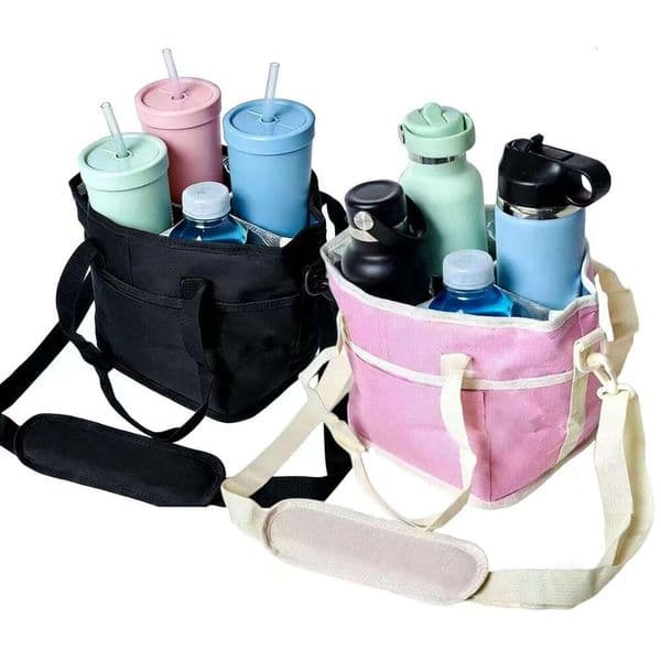 2026 New No Spill Drink Carrier Leak Proof Beverage Holder Bag Portable Reusable Car Cup Storage Tote for Travel Outdoor