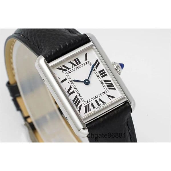 Top quality tanks watch super clone watches watch women mens watch luxury designer watch swiss quartz movement sapphire glass leather strap 22mm with box XQXG