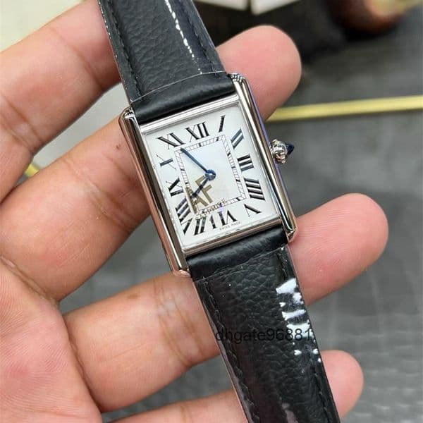 Top quality tanks watch super clone watches watch women mens watch luxury designer watch swiss quartz movement sapphire glass leather strap 22mm with box XV0P