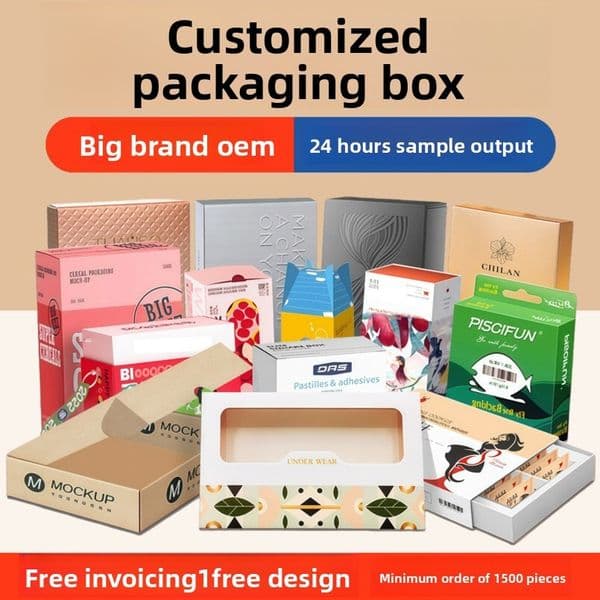 Customized packaging white cardboard drawer with window openings, corrugated paper airplane boxes, custom printed cosmetic color boxes