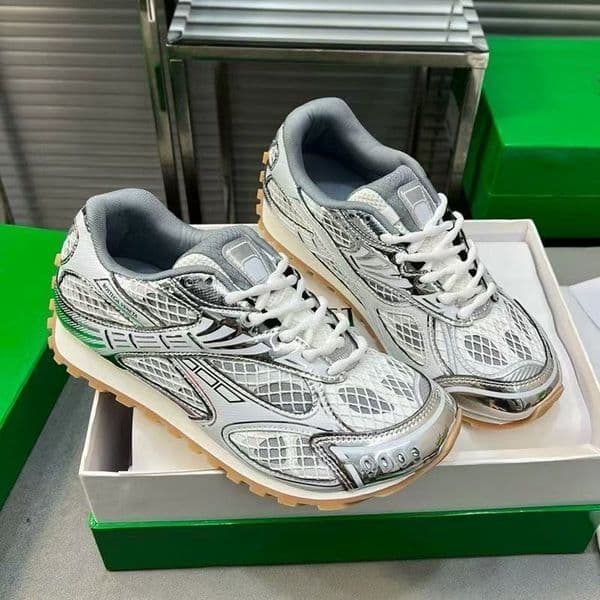 Desinger Casual shoes orbit sliver sneakers mens womens trainers leather mesh trainers Grey green black red lace up