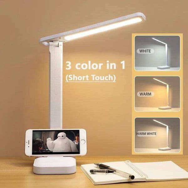 USB Rechargeable LED Lamp Study Stepless Dimming Night Lamps Bedroom Living Room Bedside Eye Protection Reading Desk Light