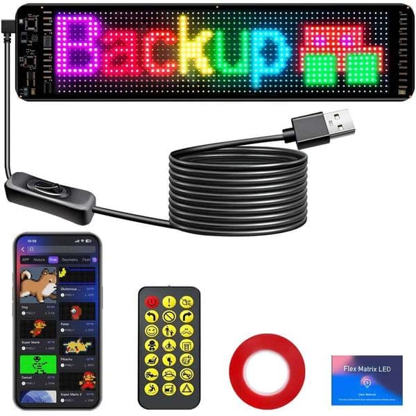 Remote APP Control Scrolling Display Custom DIY Programmable Flexible USB 5V LED Name Sign for Window Ad Devil's Eyes Light
