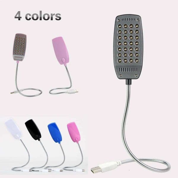 MeeToo 28LEDs reading lamp LED USB Book light Ultra Bright Flexible 4 Colors for Laptop Notebook PC Computer 1Pcs New Arrival