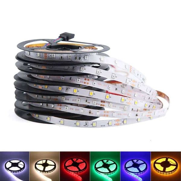 5M RGB LED Strip Lights 2835 5630 5050 SMD DC12V IP20 IP65 Waterproof 60LEDs/M Fiexble Diode Tape Ribbon for Home Decoration