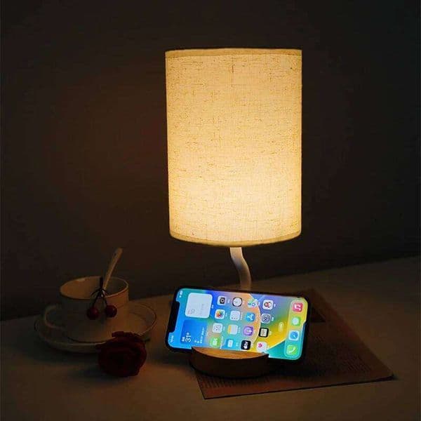 Creative Led Bedside Atmosphere Nordic Night Light Study Bedroom Living Room Decorative Mobile Phone Holder Desk Lamp