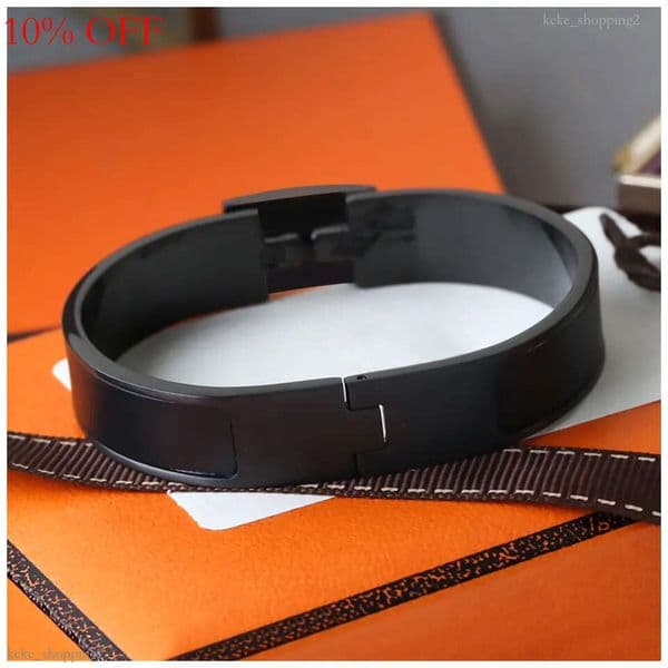 Top Quality Desinger Bracelets Bangle For Men Gold Bangles Black Stainless Steel Letter Bracelet Lovers Jewelry