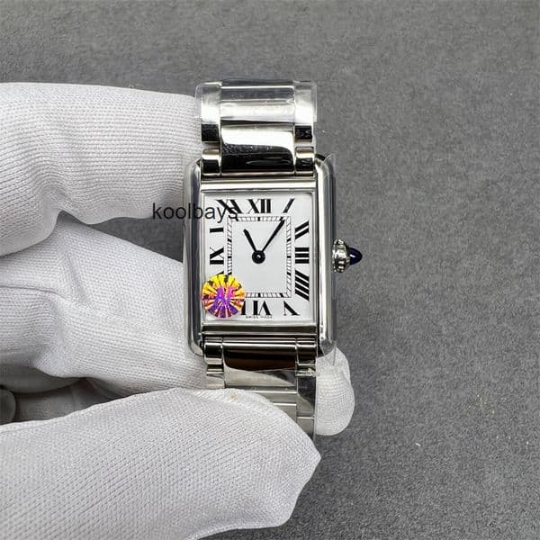 Top quality tanks watch women mens watch super clone watches swiss quartz movement leather strap sapphire glass 22mm with box 8YTR