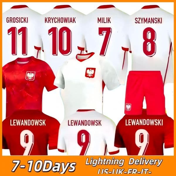 2026 World Cup Poland kit kids Football Shirt New Men Home Away Polska National Team LEWANDOWSKI Soccer Jerseys BEDNAREK CASH ZIELINSKI SZYMANSKI KIWIOR Polish