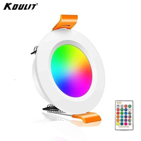 1/2/3/4PCS RGB Downlight 16colors Dimmable Spotlight 10W/15W IR Remote Led Down Light For Room Decor AC220V LED Panel