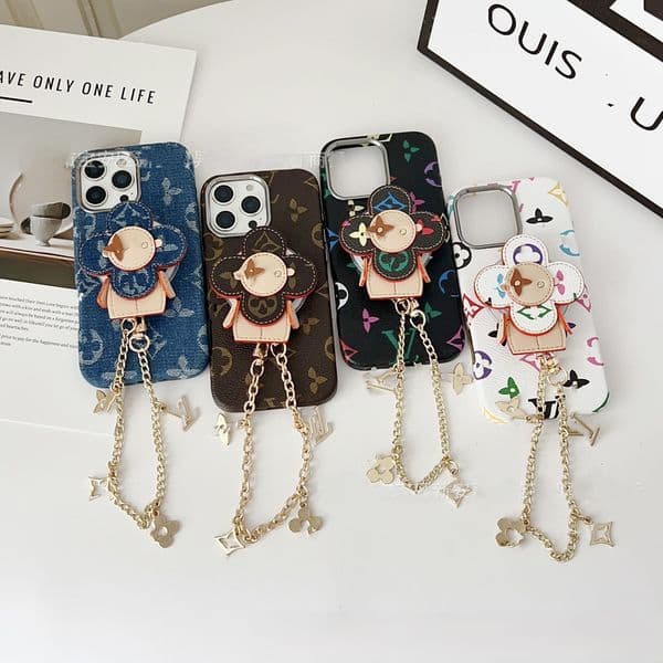 Cowboy Sunflower Doll Magnetic Stand Pendant Chain Suitable for iPhone 17 Pro Max Strong Magnet Apple 16 Phone Case