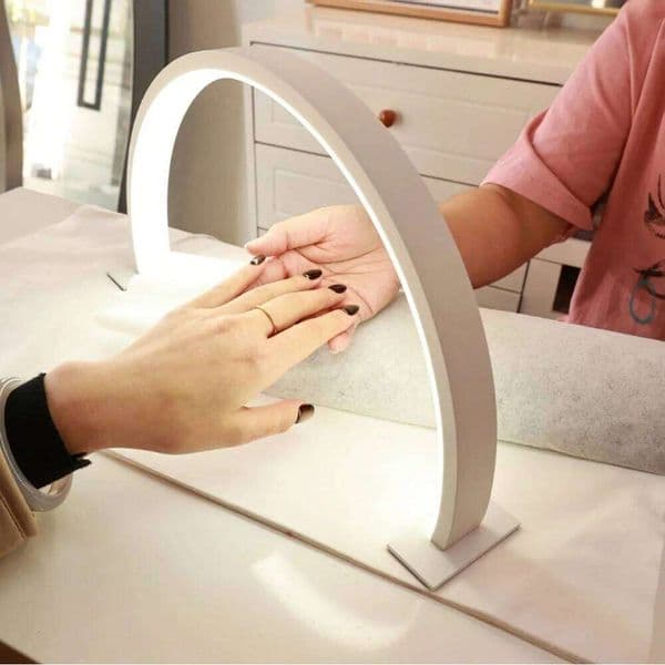 Beauty salon U-shaped LED desk lamp semi monthly lighting fixture eye protection tricolor dimming beauty nail supplement light