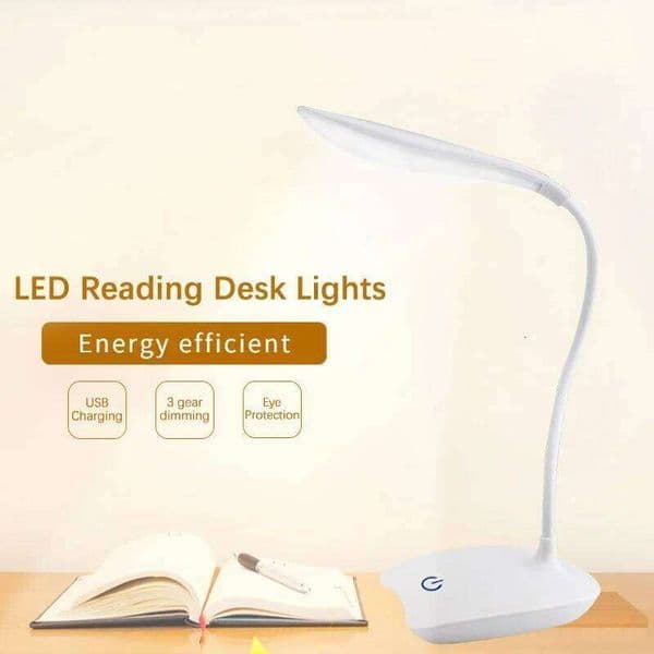 LED Desktop Desk USB Rechargeable Lighting Eye Protection Room Night Light Bedroom Bedside Student Reading Lamp