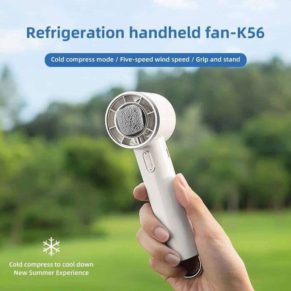 1PC Rechargeable 5-level Adjustable Handheld With Cooling Function Portable USB Fan for Outdoor Activities and Home/Office U