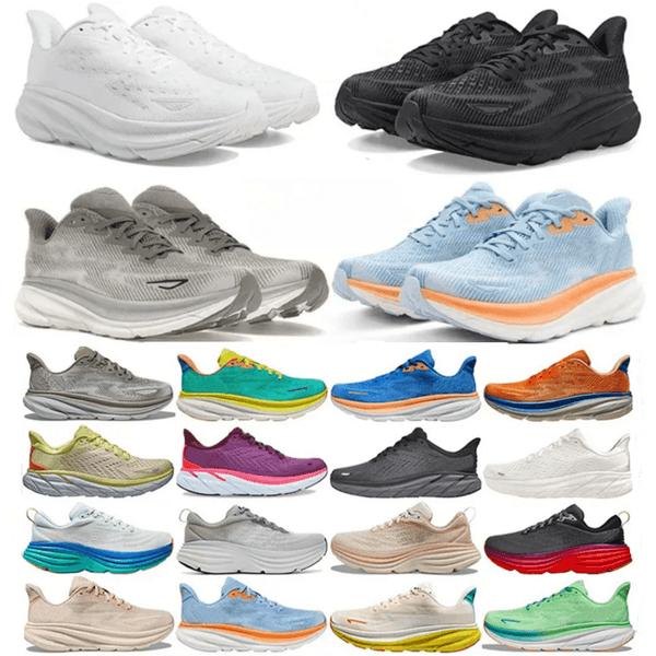 Designer Shoes Bondis 8 Clifton 9 Cliftons Runer Sports Harbor Mist Black White Carbon X 2 Free People Casual Outdoor Athletic Mens Women Running Shoes Size 36-45