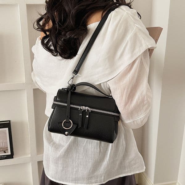 new fashionable and simple women s handbag texture handbag shoulder trendy design bag crossbody bag commuting and leisure multifunctional bag