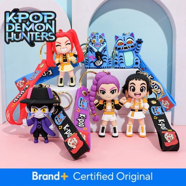 New K-Pop Demon Slayer Keychain Pendant Cartoon Anime High-Value Bag Accessory Holiday Gift Luxury Goods