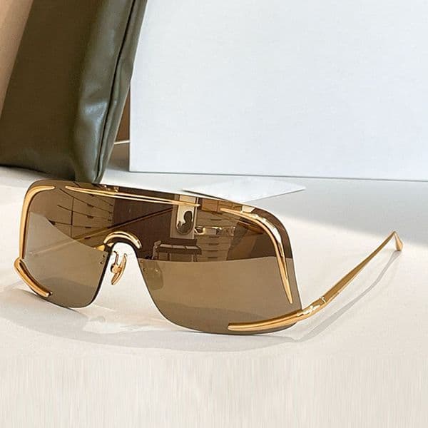 Designer Mens 26SS Pilot Sunglasses LW40193U Frameless Goggles Metal Frame Super Cool Lens UV Protection Driving Vacation Windband Original Box