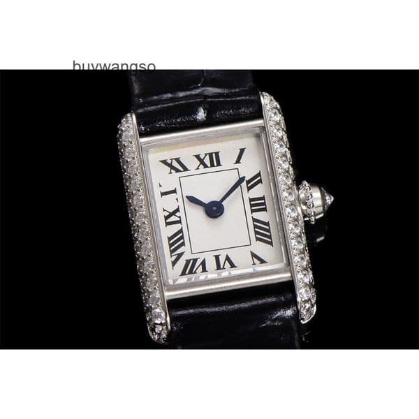 Top quality tanks watch super clone watches watch women designer mens watch swiss quartz movement sapphire glass leather strap 22mm with box ICZX