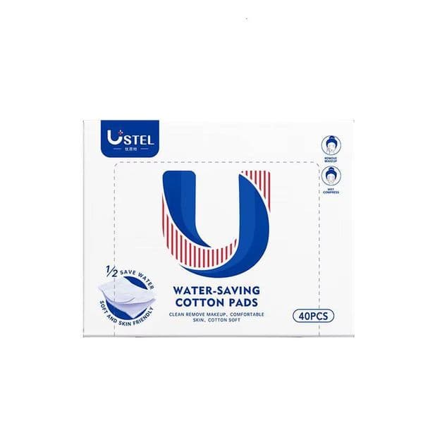 Ustel Disposable Pure Facial Makeup Remover Hot-Selling Cosmetic Square Cotton Pads