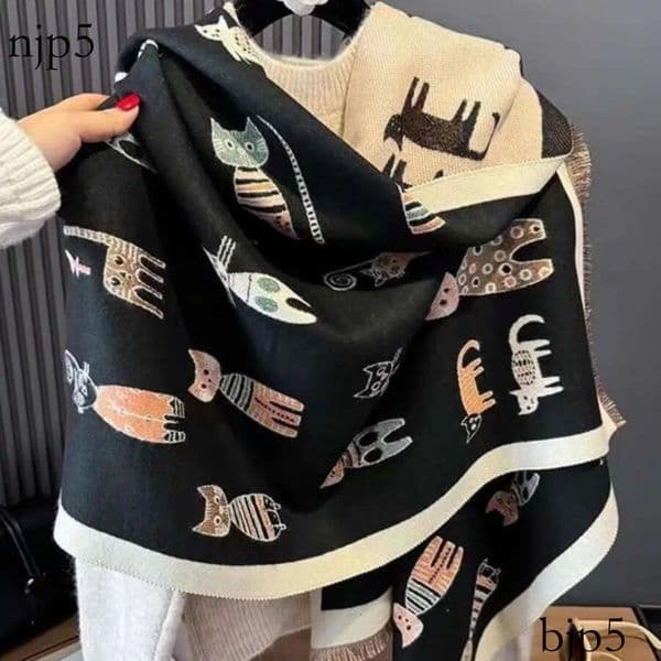 Designer Imitation Cashmere Scarf Korean-style Shawl Wide Range Uses Excellent Retention Outdoor Warmth Preservation Fashionable Matching