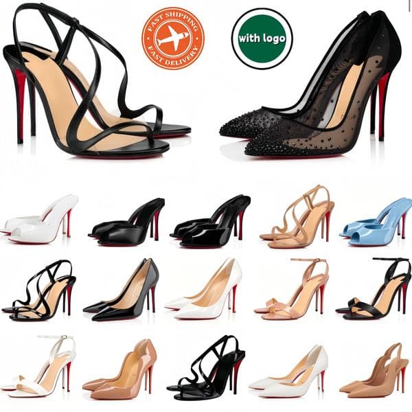 Designer High Heels Brand heels Red Dress Shoes Women Peep Toe Sandals Luxury Bottoms 6cm 8cm 10cm 12cm Heels Nude Black Patent Leather Brand Pumps With Dust Bag