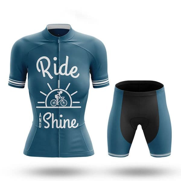 2026 Women Ride and Shine Cycling Team Jersey Bike Shorts Bib Set Ropa Ciclismo WomenS MTB Shirt Summer Pro Bicycling Maillot Bottom Clothing
