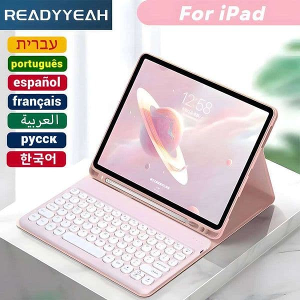 Magic Keyboard 7th 8th 9th 10.2 4 5 10.9 Pro 11 12.9 Tablet Case for iPad 5th 6th Air 1 2 9.7 Cover with Mouse