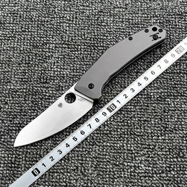 C211 Titanium Alloy Handle Folding High Hardness Outdoor Camping Wilderness Survival Pocket Tool Knife