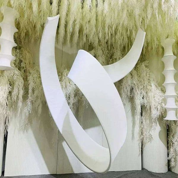 Wedding Decoration Variable Wave Arc Aluminum Plastic Pipe Sunshine Plate For Party Stage Backdrop Ceiling Site Layout 6m Long
