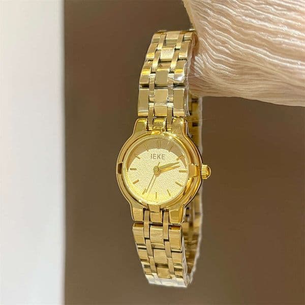 Designer Lady Watch IEKE New Model gold Small Dial Steel Band Women's Watch, Compact, Exquisite, High-end Wristwatch Montre per donna