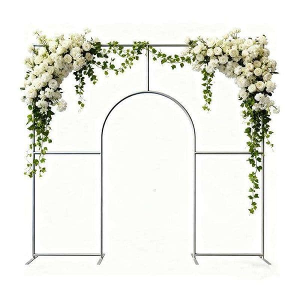 Aluminum Wedding Arch Background Stand 7x7ft 10x9ft Photography Scene Decor Birthday Setup Photo Booth Party Supplies