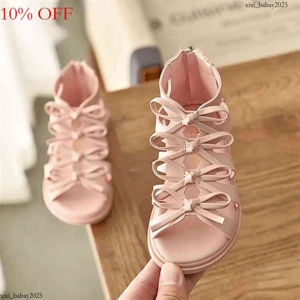 Beach Sandals For Big Girls Summer Gladiator Cut-Outs Kids Shoes Leisure Children Mini Melissa Boys Rome 210802