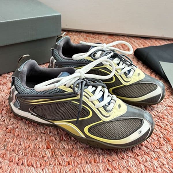 Worn Out Style Breathable Radar Sneaker classic Double lacing system featuring Polyurethane polyester fashion Radar Sneakers back of the heel Written size