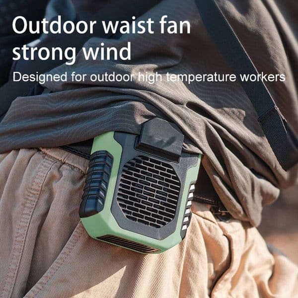 TiasThan 6000mAh Mini Waist Handheld Hanging Neck Small Outdoor Fan Polymer Battery - Equipped Portable Power Bank