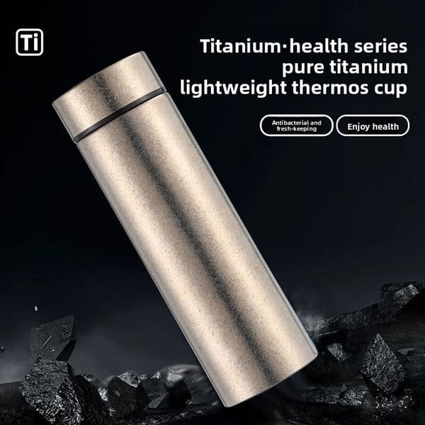 Pure Business Gift Insulated Titanium Separation Tea Brewing Portable Fashionable Office Steaming Water Cup
