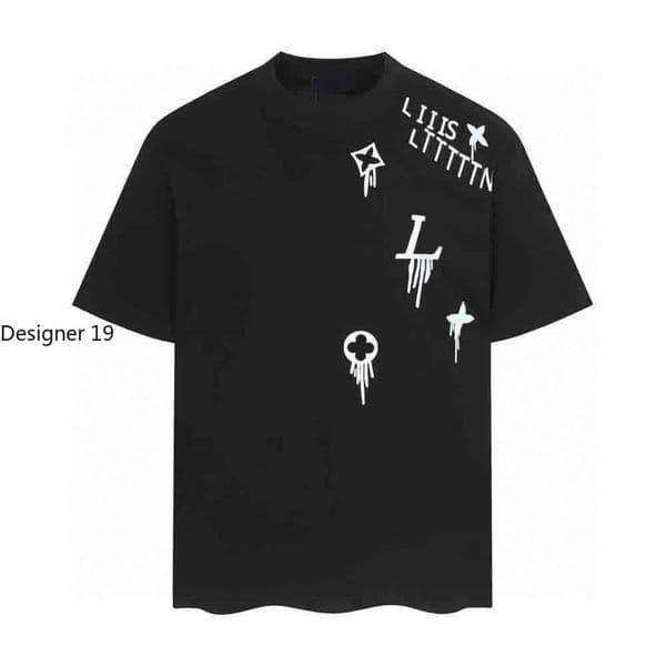 Summer New High Quality Men's T-shirt Luxury Men's and Women's Designer T-shirt Summer Fashion Casual Short Style Brand Letter High Quality Designer T-shirt Free Delivery