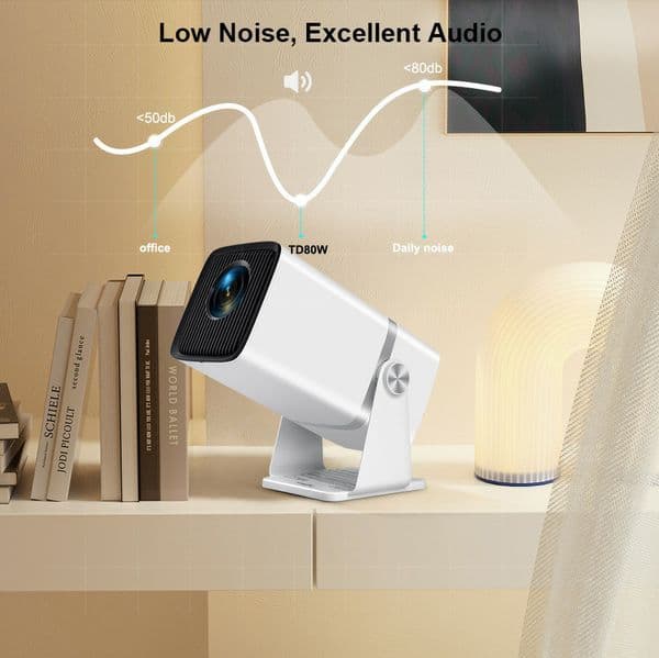 wholesale 2pcs Full HD 1080P TD80W Mini Projector 4K Android WiFi 3D Home Theater TD80 Portable Projetor Meeting Video Movie