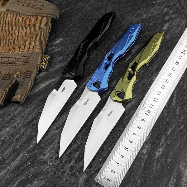 Outdoor 7650 Folding Pocket Knife CPM154 Stone-washed Blade G10 Handle Camping Survival Gear and EDC Men's Hunting Knives