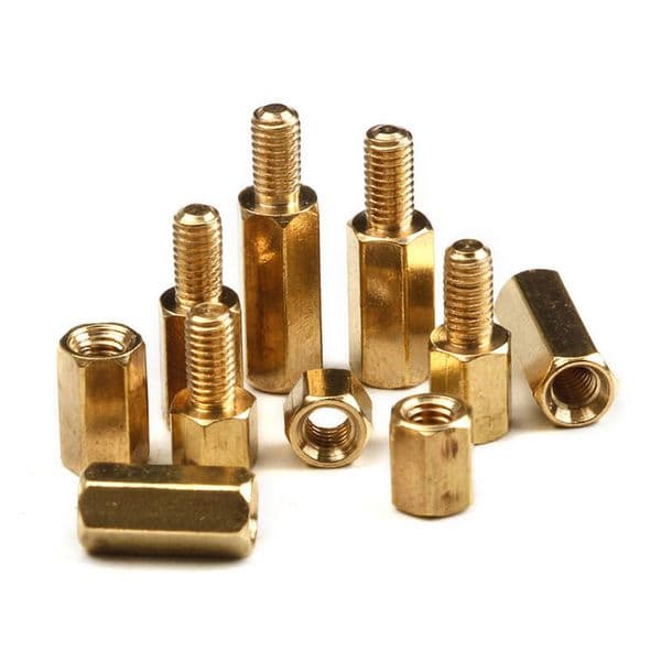 Brass Hex Standoff Spacer, Male-Female Threaded Hexagonal Column, PCB Screw Spacer for Electronic Assembly